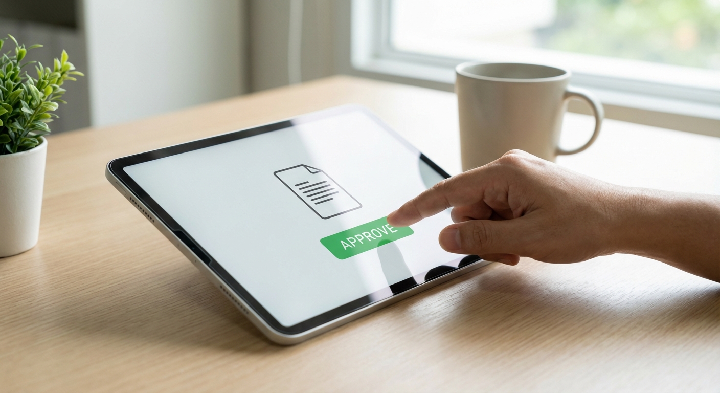 Illustration: Freigabeprozesse digitalisieren und automatisieren