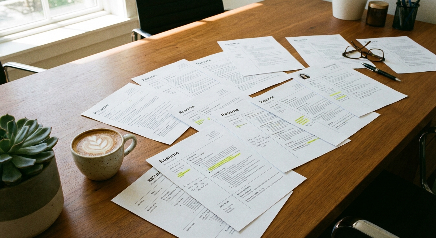 Illustration: KI im Recruiting — Bewerbungen automatisch analysieren