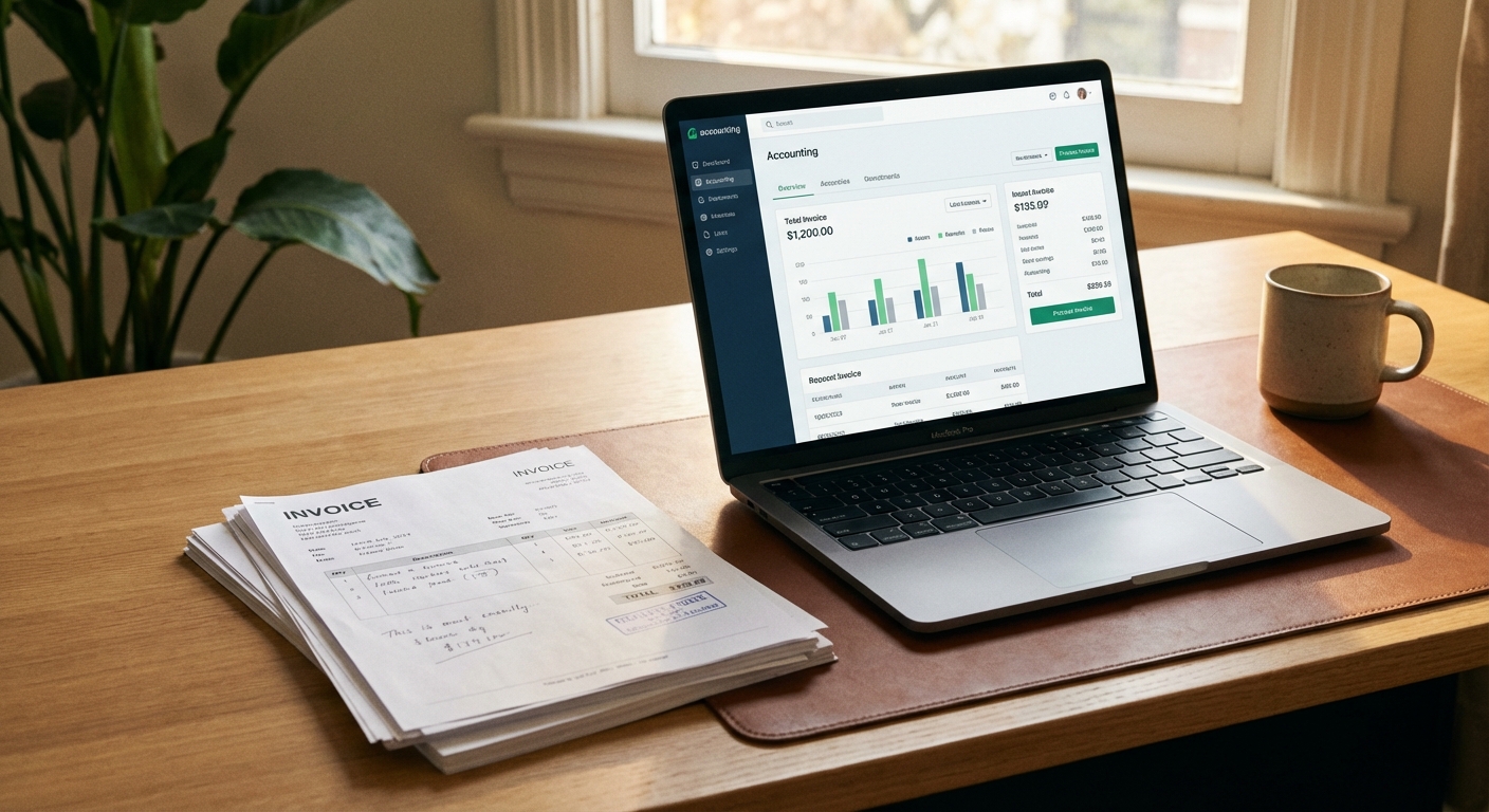 Illustration: Rechnungsverarbeitung automatisieren